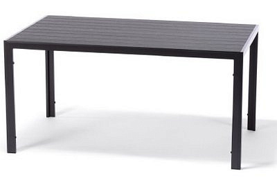 Стол прямоугольный 150*90см ( каркас черн, столеш. поливуд) Garden stroy GS023